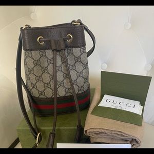 Sold- Gucci Mini Ophidia GG Bucket Bag